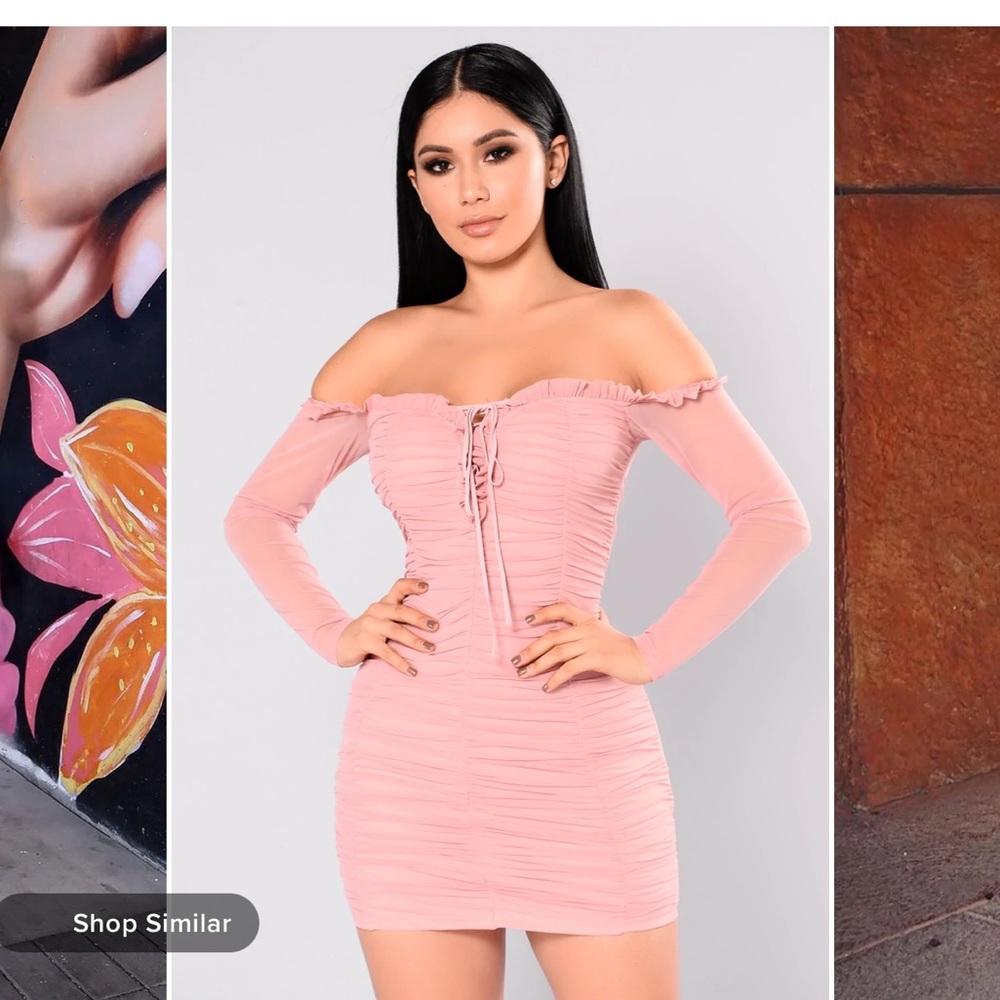 Fashion nova mauve dress